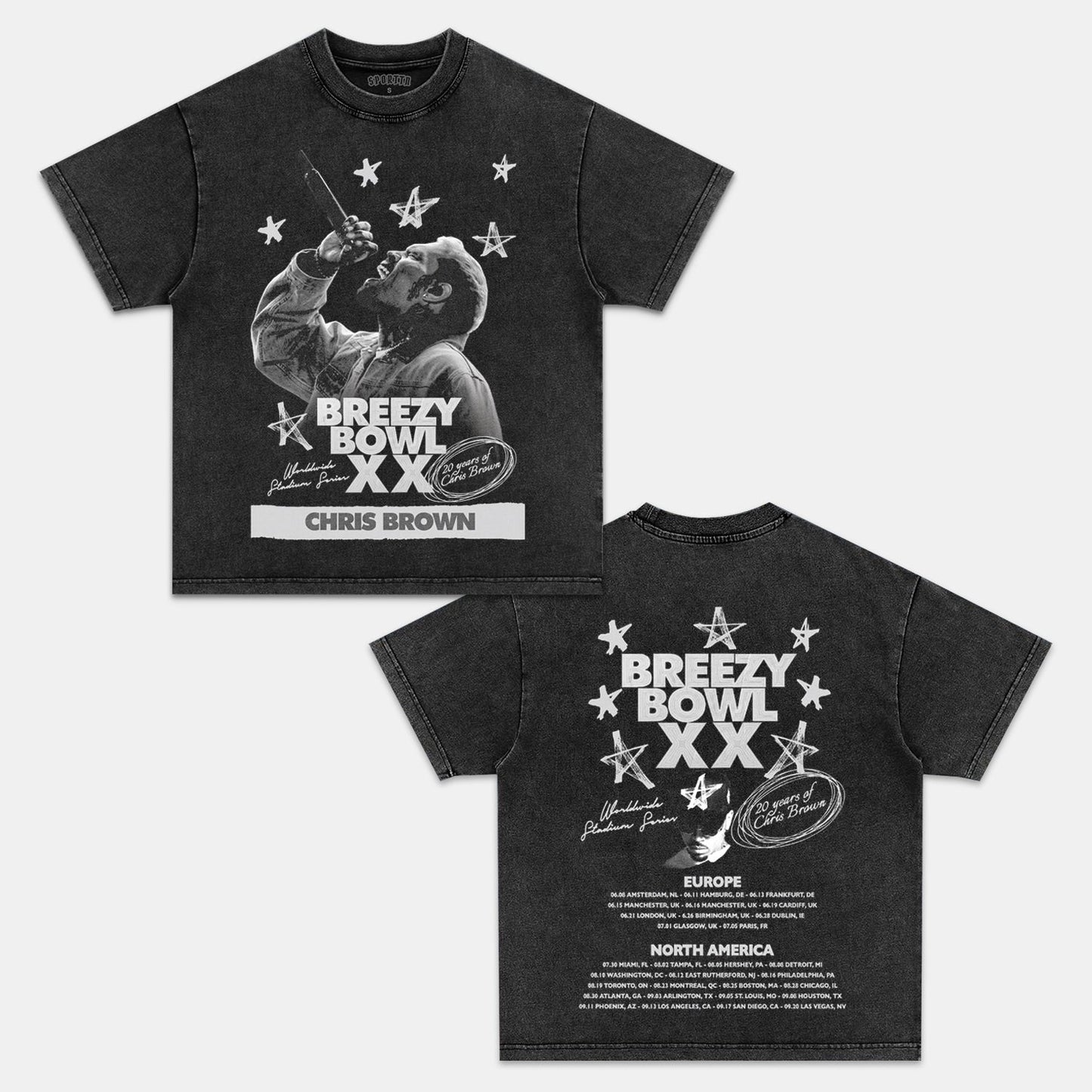 CHRIS BROWN BREEZY BOWL XX TEE