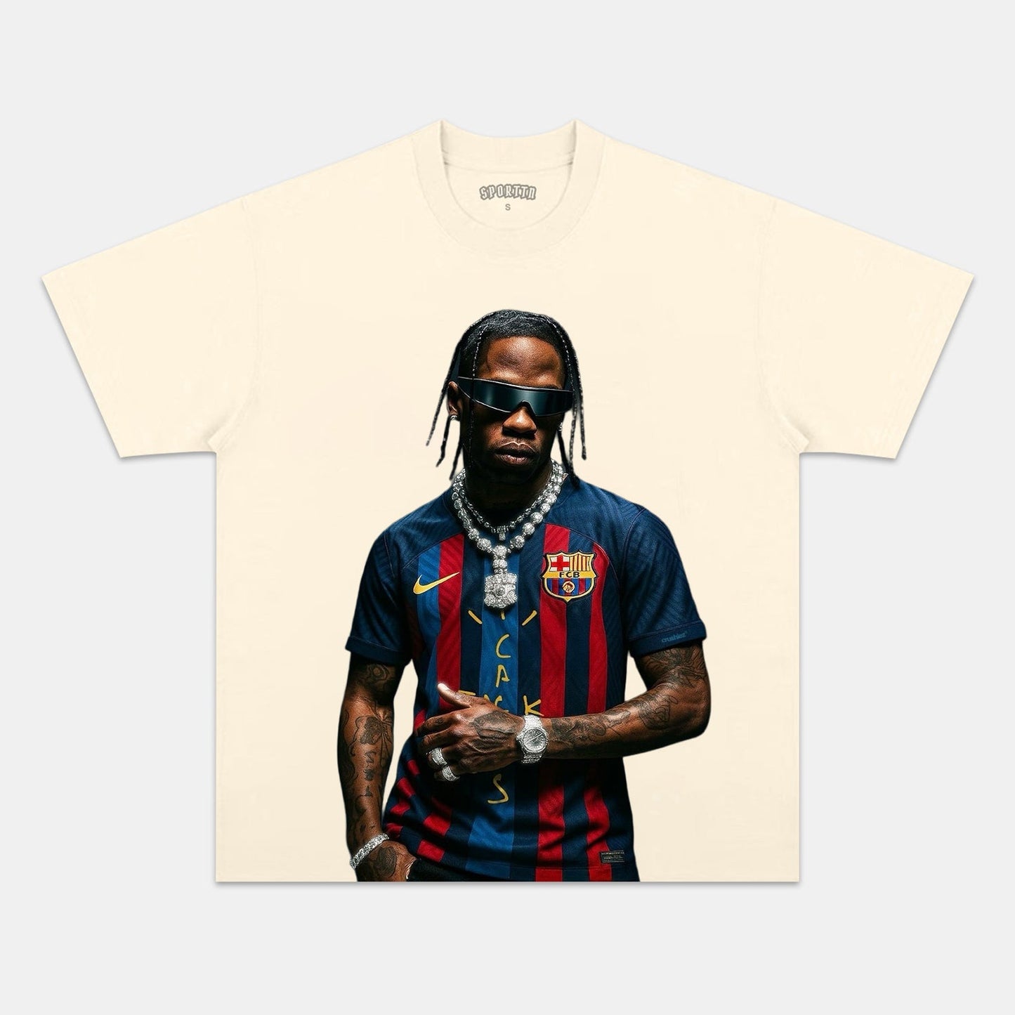 TRAVIS SCORTT & FC BARCELONA TEE