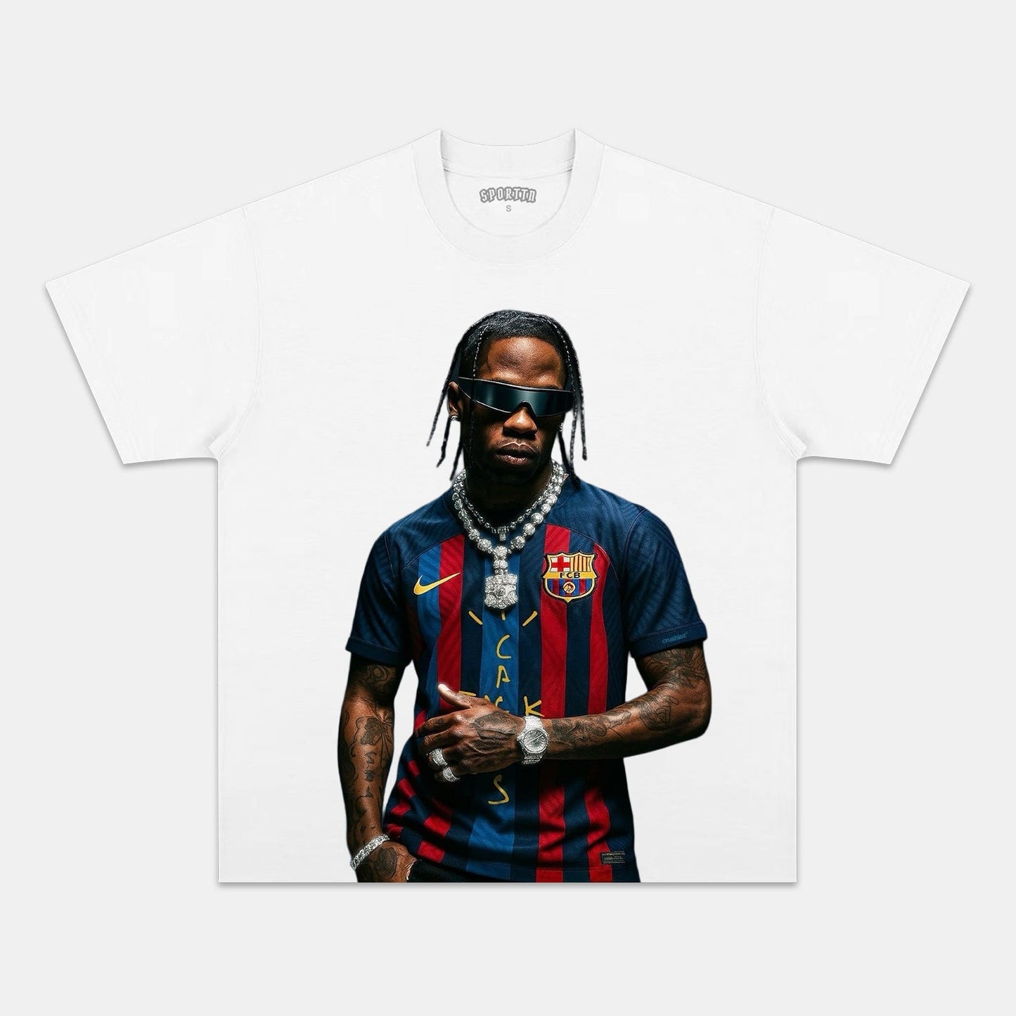 TRAVIS SCORTT & FC BARCELONA TEE