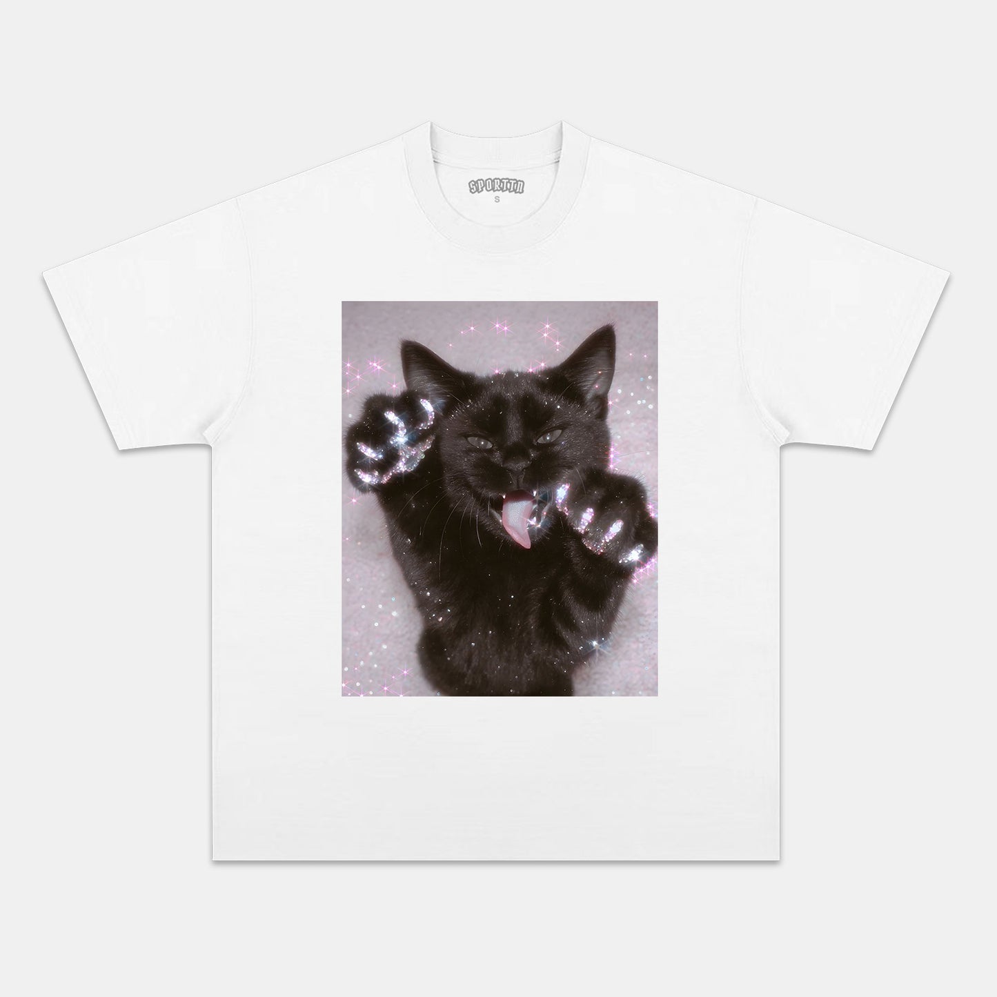 PINK DIAMOND CAT TEE