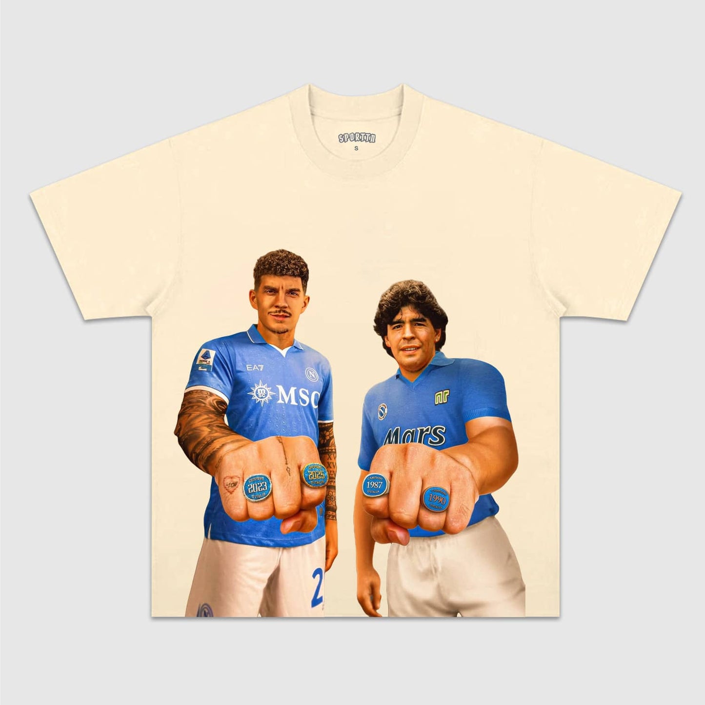 NAPOLI WIN 4TH SERIE A TITLE TEE.5.24