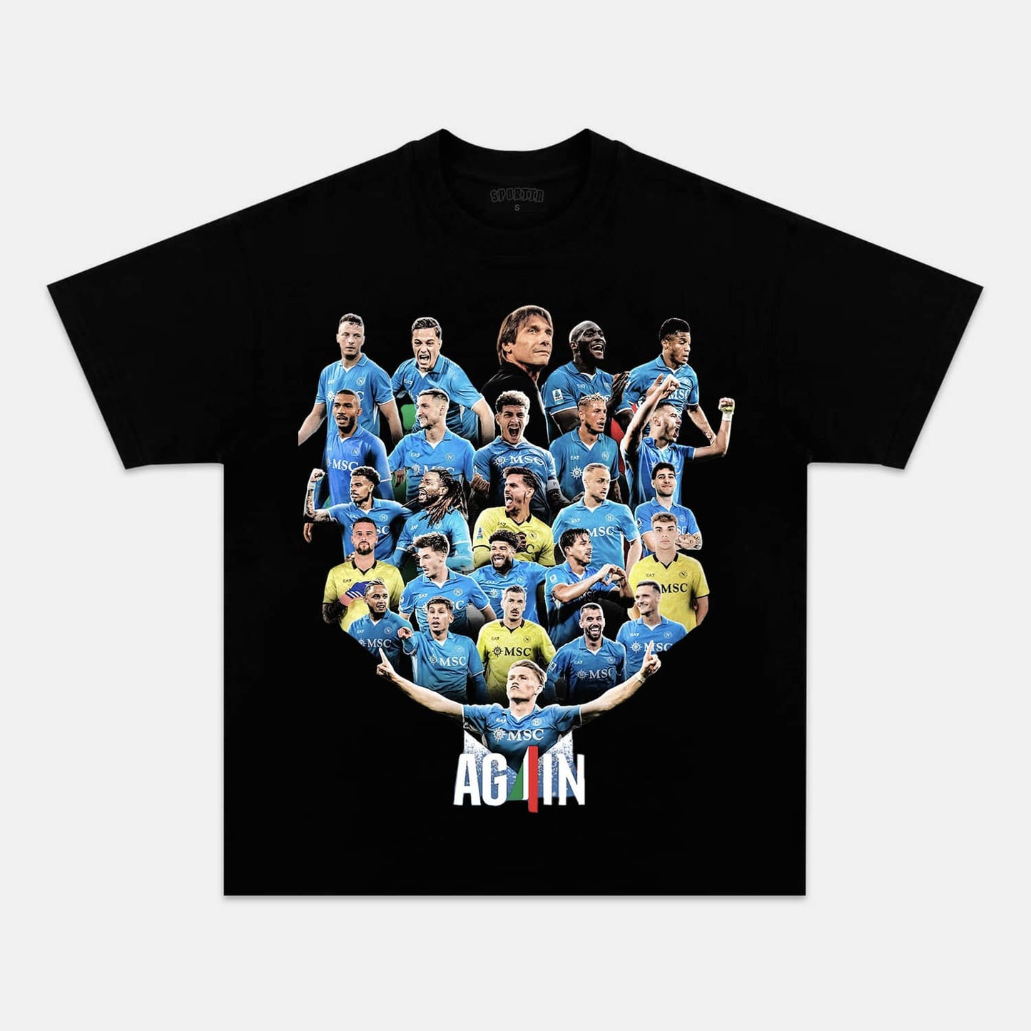 NAPOLI WIN 4TH SERIE A TITLE TEE. 5.24