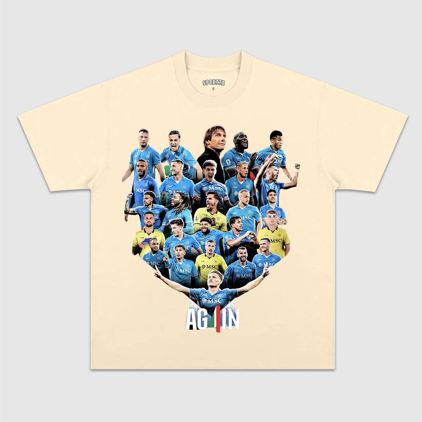 NAPOLI WIN 4TH SERIE A TITLE TEE. 5.24