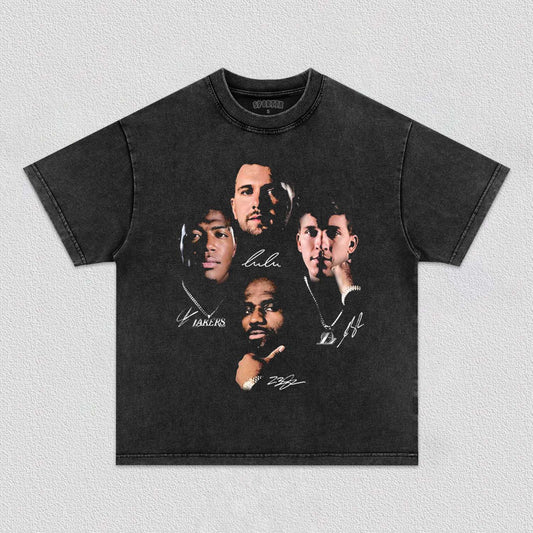 LUKA & JAMES & AUSTIN & RUI LAKERS TEE