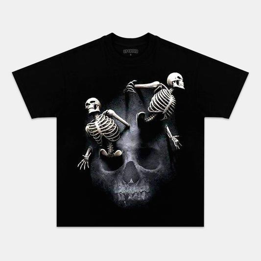 RETRO STREET STYLE & SKELETON HEAD TEE